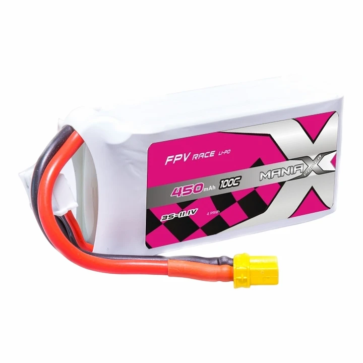 3S-11.1V 450mAh 100C FPV Racing Lipo סוללת