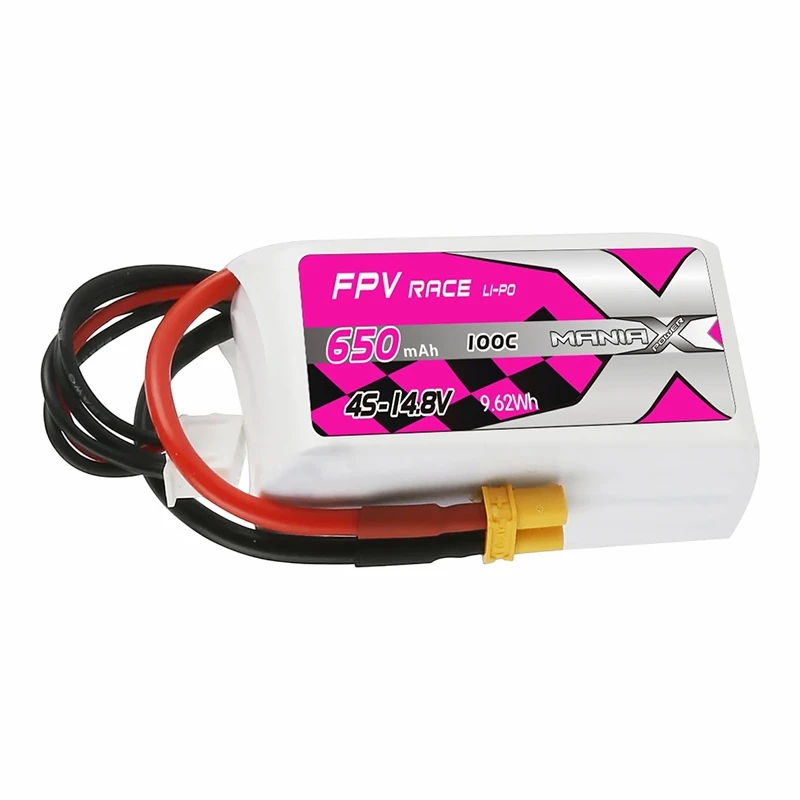 4S-14.8V 650mAh 100C FPV Racing Lipo סוללת