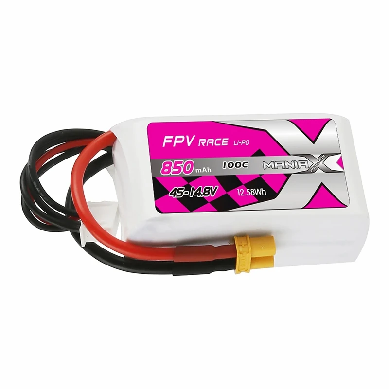 4S-14.8V 850mAh 100C FPV Racing Lipo סוללת