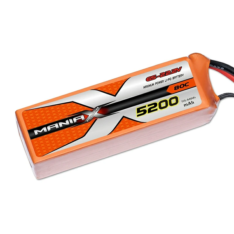 6S-22.2V 5200mAh 80C Lipo סוללת