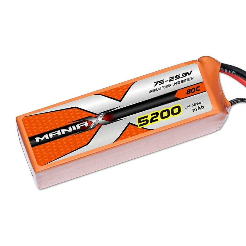 7S-25.9V 5200mAh 80C Lipo סוללת