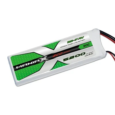 2S-7.4V 5200mAh 30C Lipo סוללת